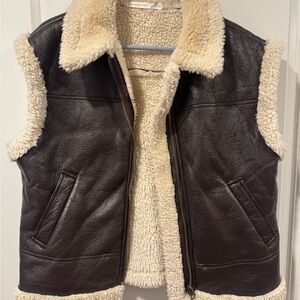 Altar'd State Brown and Cream Vest